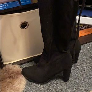 Black Thigh High Boots